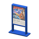 Animal Crossing Items Poster stand Movie Poster Blue