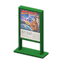 Animal Crossing Items Poster stand Movie Poster Green