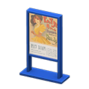 Animal Crossing Items Poster stand Musical Poster Blue