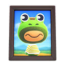 Animal Crossing Items Prince'S Photo Dark Wood