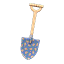 Animal Crossing Items Printed-design Shovel Blue