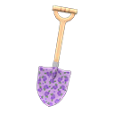 Animal Crossing Items Printed-design Shovel Purple