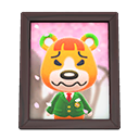 Animal Crossing Items Pudge'S Photo Dark Wood