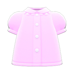 Animal Crossing Items Puffy-sleeve Blouse Pink