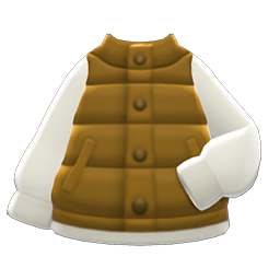 Animal Crossing Items Puffy Vest Camel