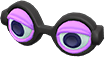 Animal Crossing Items Switch Purple silly glasses