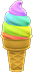 Animal Crossing Items Switch Rainbow soft serve