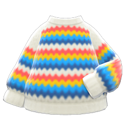 Animal Crossing Items Switch Rainbow Sweater