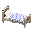 Animal Crossing Items Ranch bed Blue gingham Comforter Vintage