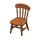 Animal Crossing Items Ranch chair Dark brown