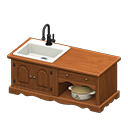 Animal Crossing Items Ranch kitchen Dark brown