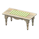 Animal Crossing Items Ranch tea table Green gingham Cloth Vintage