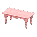 Animal Crossing Items Ranch tea table None Cloth Pink