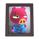 Animal Crossing Items Rasher'S Photo Dark Wood