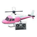 Animal Crossing Items RC helicopter Pink