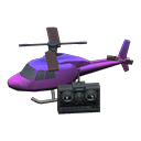 Animal Crossing Items RC helicopter Purple