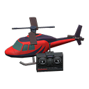 Animal Crossing Items RC helicopter Red