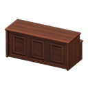 Animal Crossing Items Reception counter Medical questionnaire Paper under the counter Dark wood