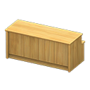 Animal Crossing Items Reception counter Medical questionnaire Paper under the counter Natural wood