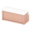 Animal Crossing Items Reception counter Name list Paper under the counter Pink