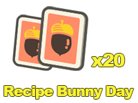 Animal Crossing Items Switch Recipe Bunny Day x20