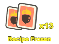 Animal Crossing Items Switch Recipe Frozen x13