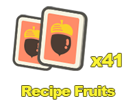 Animal Crossing Items Switch Recipe Fruits x41