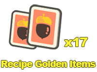 Animal Crossing Items Switch Recipe Golden Items x17