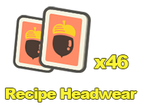 Animal Crossing Items Switch Recipe Headwear x46