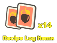 Animal Crossing Items Switch Recipe Log Items x14