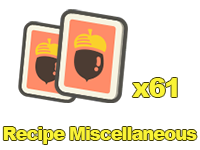 Animal Crossing Items Switch Recipe Miscellaneous x61