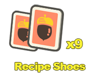 Animal Crossing Items Switch Recipe Shoes x9