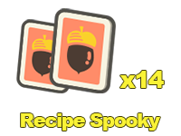 Animal Crossing Items Switch Recipe Spooky x14