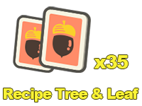 Animal Crossing Items Switch Recipe Tree & Leaf x35