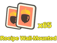 Animal Crossing Items Switch Recipe Wall-Mounted x65