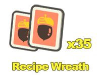 Animal Crossing Items Switch Recipe Wreath x35