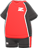 Animal Crossing Items Switch Red athletic outfit