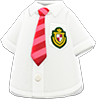 Animal Crossing Items Switch Red necktie short-sleeved uniform top