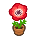 Animal Crossing Items Switch Red-windflower Plant