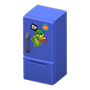 Animal Crossing Items Refrigerator Blue / Rock