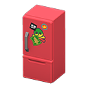 Animal Crossing Items Refrigerator Red / Rock