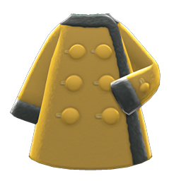 Animal Crossing Items Retro Coat Mustard