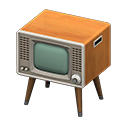 Animal Crossing Items Retro TV Brown