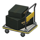 Animal Crossing Items Rolling cart Black Box style Black