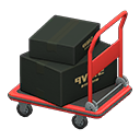 Animal Crossing Items Rolling cart Black Box style Red