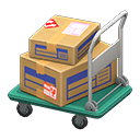 Animal Crossing Items Rolling cart Labels Box style Green