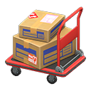 Animal Crossing Items Rolling cart Labels Box style Red