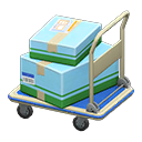 Animal Crossing Items Rolling cart Light blue Box style Blue