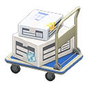 Animal Crossing Items Rolling cart White Box style Blue