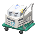 Animal Crossing Items Rolling cart White Box style Green